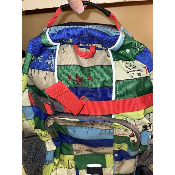 Lands End Kids Backpack Rulers Monsters Baseball Soccer Double Zippered - Picture 7 of 16